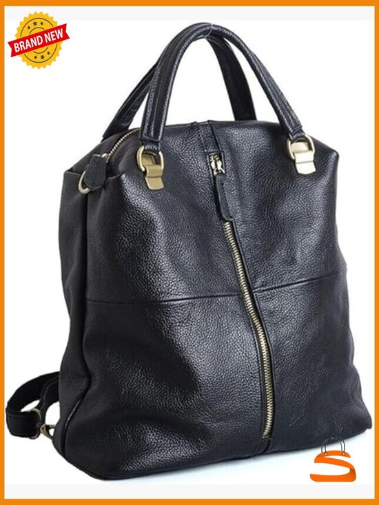 Genuine Leather Backpack Purse for Women Travel Crossbody Bag main image 7